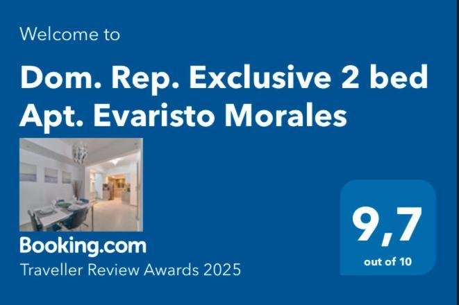 Dom. Rep. Exclusive 2 Bed Apt. Evaristo Morales Santo Domingo Eksteriør bilde